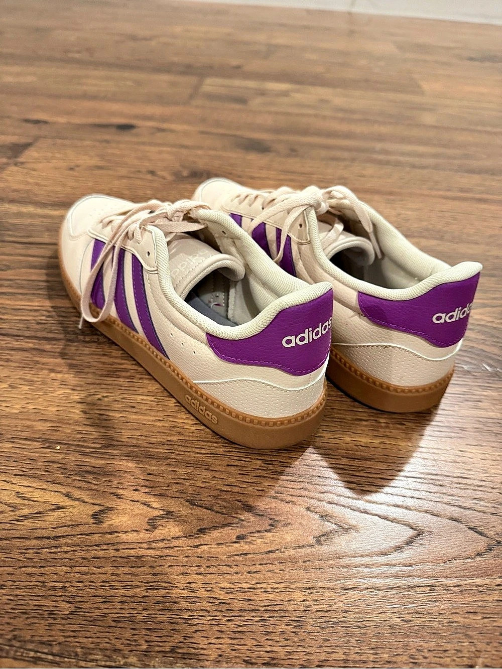 adidas Samba OG Sneakers White & Purple US W10 - Picture 3 of 4